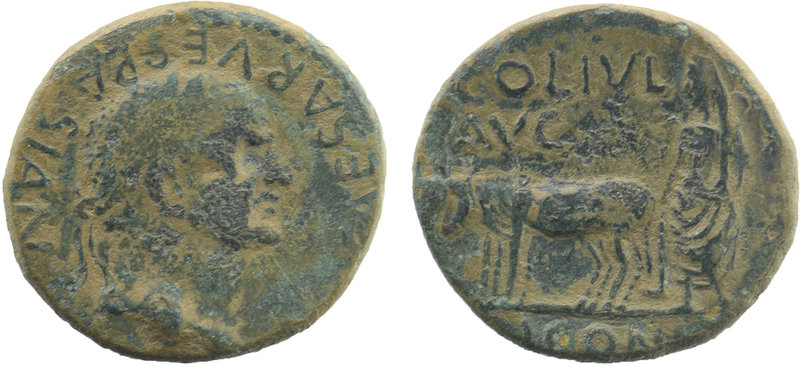 LYCAONIA. Iconium (as Claudiconium). Vespasian (69-79). Ae.
IMP CAESAR VESPASIAN...