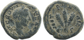 CAPPADOCIA. Caesarea. Severus Alexander (222-235) Ae.
Laureate head right.
Rev: Bundle of three grain ears.
SNG von Aulock 6519 var. (rev. legend)
8,0...