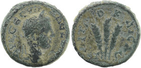 CAPPADOCIA, Caesaraea-Eusebia. Severus Alexander. AD 222-235. AE
Laureate head right / Three grain-ears; ET H (date) in field. 
Sydenham 596
8,82 gr. ...