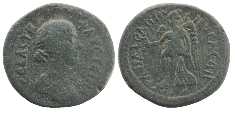 LYDIA. Nysa. Faustina Minor. 147 - 175 AD.
Obv: ΦΑΥΣΤΕΙΝΑ - ΣΕΒΑΣΤΗ./ Draped bu...