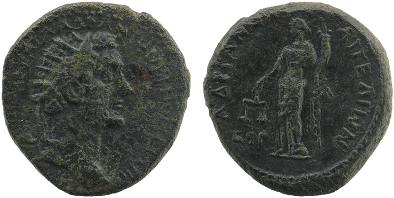 PHRYGIA. Hadrianopolis-Sebaste. Antoninus Pius (138-161 AE)
Radiate head to righ...