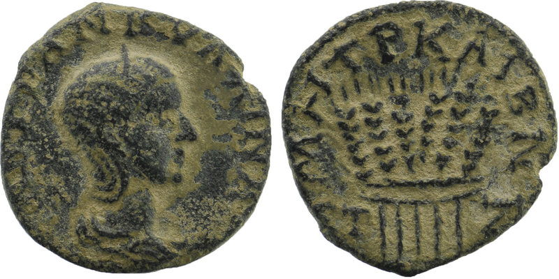 CAPPADOCIA. Caesarea. Tranquillina (Augusta, 241-244). Ae.
Draped bust right, we...