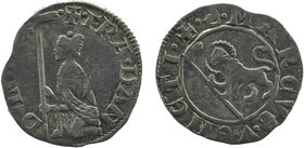 ITALY, Venice. Francesco Dandolo 1329-1339 AD. AR Soldino
Doge kneeling before gonfalon / Lion of Saint Mark. 
Pao.163.4. 
0,93 gr. 18 mm