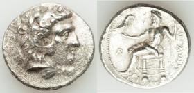 MACEDONIAN KINGDOM. Alexander III the Great (336-323 BC). AR tetradrachm (27mm, 15.88 gm, 1h). Choice VF, porosity. Late lifetime-early posthumous iss...