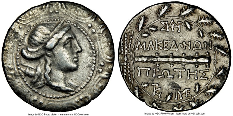 MACEDON UNDER ROME. First Meris. Ca. 167-149 BC. AR tetradrachm (29mm, 12h). NGC...