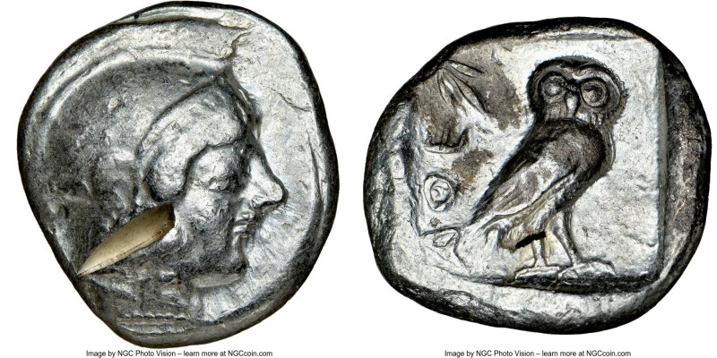 ATTICA. Athens. Ca. 510/500-480 BC. AR tetradrachm (24mm, 17.23 gm, 10h). NGC Ch...