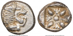IONIA. Miletus. Ca. late 6th-5th centuries BC. AR obol or 1/12 stater (9mm, 1.24 gm). NGC MS 4/5 - 5/5. Milesian standard. Forepart of roaring lion le...