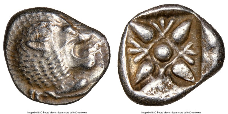 IONIA. Miletus. Ca. late 6th-5th centuries BC. AR obol or 1/12 stater (10mm). NG...