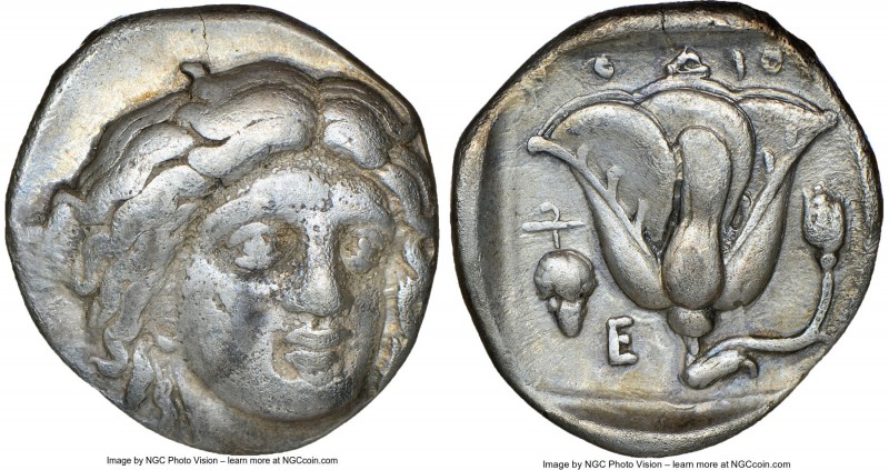 CARIAN ISLANDS. Rhodes. Ca. 340-305 BC. AR didrachm (19mm, 12h). NGC Choice Fine...