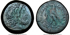 PTOLEMAIC EGYPT. Ptolemy IV Philopator (222-205/4 BC). AE41 (41mm, 12h). NGC VF. Alexandria, probably before 220/19 BC. Head of Zeus right, wearing ta...