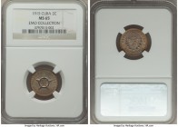 Republic 3-Piece Lot of Certified Assorted Issues NGC, 1) 2 Centavos - 1915 MS65, KM-A10 2) Centavo - 1915 MS65, KM9.1 3) 5 Centavos - 1946 MS65, KM11...