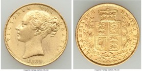 Victoria gold Sovereign 1861 XF/AU, KM736.1.

HID09801242017