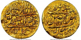 Safavid. Husayn I gold Ashrafi AH 1122 (1710/11) MS62 NGC, Shiraz mint, KM-Unl., A-Unl., SICA-Unl., Rabino-Unl., Farahbakhsh-Unl. A seemingly entirely...