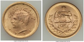 Muhammad Reza Pahlavi gold Pahlavi SH 1331 (1952) UNC, KM1162. 22.3mm. 8.14gm. AGW 0.2354 oz.

HID09801242017