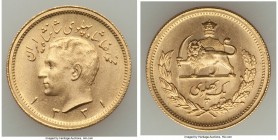 Muhammad Reza Pahlavi gold Pahlavi SH 1331 (1952) UNC, KM1162. 22.3mm. 8.12gm. AGW 0.2354 oz. 

HID09801242017