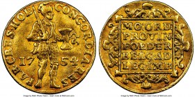Holland. Provincial gold Ducat 1754 VF30 NGC, KM12.3. Warrior standing type. AGW 0.1106 oz. 

HID09801242017