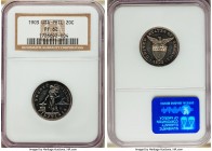 USA Administration Proof 20 Centavos 1903 PR62 NGC, Philadelphia mint, KM166. Mintage: 2,558. Gun-metal blue and argent color. 

HID09801242017