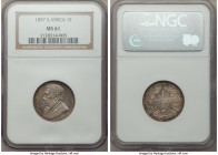 Republic Pair of Certified Assorted Issues 1897, 1) Shilling - MS61 NGC, KM5. 2) 2 Shillings - AU58 PCGS, KM6. Sold as is, no returns.

HID09801242017