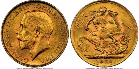 George V gold Sovereign 1926-SA MS63 NGC, KM21. AGW 0.2355 oz.

HID09801242017
