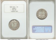 Pair of Certified Assorted Cantonal Issues NGC, 1) Basel. Canton Batzen 1809 - MS63, KM196 2) Schwyz. Canton 2 Rappen 1846 - MS63, KM62 Sold as is, no...