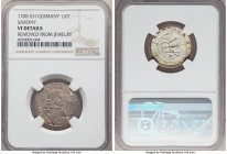3-Piece Lot of Certified Assorted Issues NGC, 1) German States: Saxony. Friedrich August I 1/6 Taler 1708-ILH - VF Details (Removed from Jewelry), Dre...