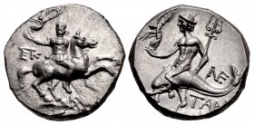 CALABRIA, Tarentum. Circa 240-228 BC. AR Nomos (20mm, 6.54 g, 12h).