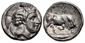 LUCANIA, Thourioi. Circa 400-350 BC. AR Nomos (20.5mm, 8.06 g, 8h).