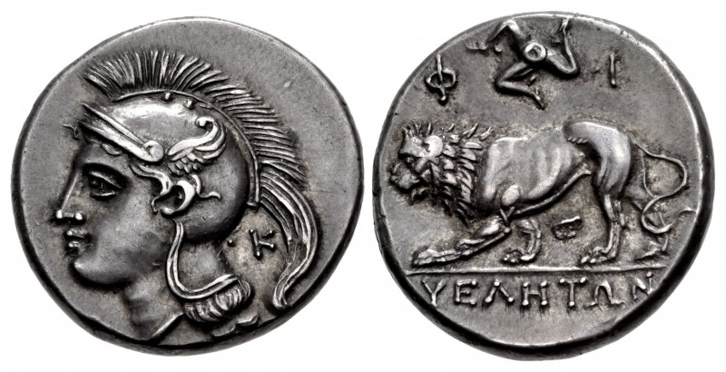 LUCANIA, Velia. Circa 300-280 BC. AR Nomos (20.5mm, 7.45 g, 4h). Philistion Grou...