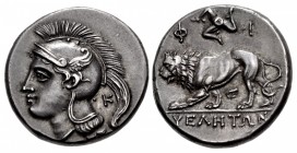 LUCANIA, Velia. Circa 300-280 BC. AR Nomos (20.5mm, 7.45 g, 4h). Philistion Group.