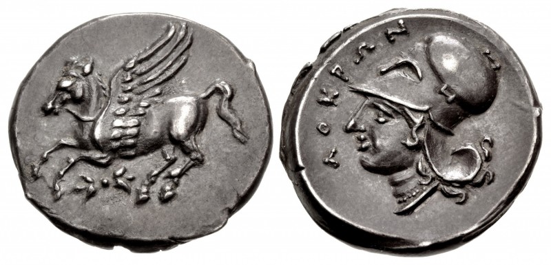 BRUTTIUM, Lokroi Epizephyrioi. Circa 350-275 BC. AR Stater (22.5mm, 8.71 g, 7h)....