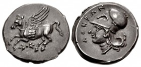 BRUTTIUM, Lokroi Epizephyrioi. Circa 350-275 BC. AR Stater (22.5mm, 8.71 g, 7h).