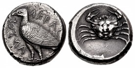 SICILY, Akragas. Circa 465/0–445/0 BC. AR Tetradrachm (24mm, 17.51 g, 1h).
