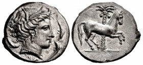 SICILY, Entella. Punic issues. Circa 345/38-320/15 BC. AR Tetradrachm (26.5mm, 17.06 g, 1h).