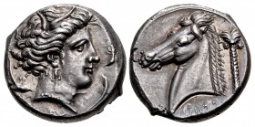 SICILY, Entella. Punic issues. Circa 320/15-300 BC. AR Tetradrachm (25mm, 17.06 g, 1h).