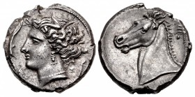 SICILY, Entella. Punic issues. Circa 320/15-300 BC. AR Tetradrachm (26mm, 17.40 g, 12h).