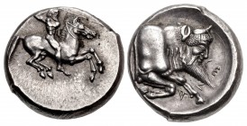 SICILY, Gela. Circa 490/85-480/75 BC. AR Didrachm (19.5mm, 8.86 g, 4h).