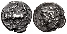 SICILY, Kamarina. Circa 425-405 BC. AR Tetradrachm (26mm, 16.96 g, 2h).