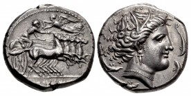 SICILY, Lilybaion (as ‘Cape of Melkart’). Circa 330-305 BC. AR Tetradrachm (25mm, 16.93 g, 6h).