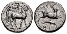 SICILY, Messana. 425-421 BC. AR Tetradrachm (25mm, 17.25 g, 12h).