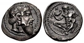 SICILY, Naxos. Circa 461-430 BC. AR Drachm (18.5mm, 4.27 g, 5h).