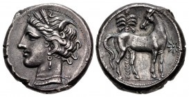 CARTHAGE. Circa 300 BC. AR Shekel (19mm, 7.47 g, 12h). Carthage mint.