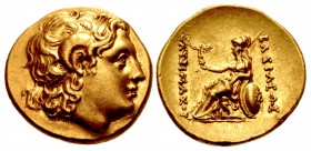 THRACE, Byzantion. Circa 260-245 BC. AV Stater (20mm, 8.48 g, 12h). In the name and types of Lysimachos.