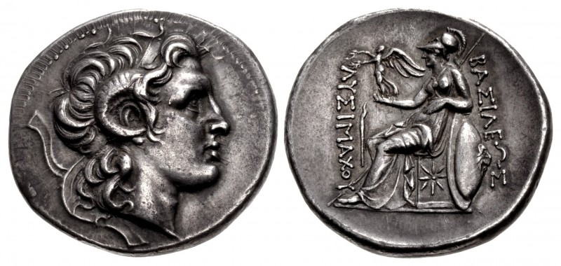 KINGS of THRACE, Macedonian. Lysimachos. 305-281 BC. AR Tetradrachm (30mm, 17.05...