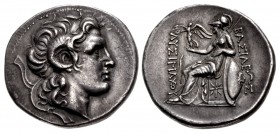 KINGS of THRACE, Macedonian. Lysimachos. 305-281 BC. AR Tetradrachm (30mm, 17.05 g, 11h). Lampsakos mint. Struck 297/6-282/1 BC.