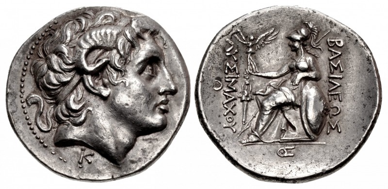 KINGS of THRACE, Macedonian. Lysimachos. 305-281 BC. AR Tetradrachm (30.5mm, 16....