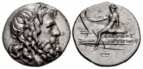 KINGS of MACEDON. Antigonos III Doson. 229-221 BC. AR Tetradrachm (30mm, 17.11 g, 12h). Amphipolis mint(?). Struck circa 227-225 BC.