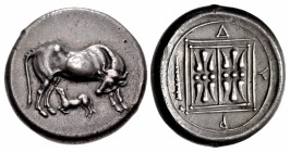 ILLYRIA, Dyrrhachion. Circa 340-280 BC. AR Stater (22.5mm, 10.97 g, 1h).