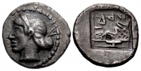 THESSALY, Larissa. Circa 479-460 BC. AR Obol (10mm, 0.95 g, 7h).