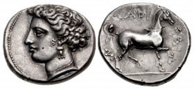 THESSALY, Larissa. Circa 380-370 BC. AR Drachm (19.5mm, 6.08 g, 11h).