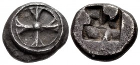 ATTICA, Athens. Circa 515-510 BC. AR Obol (7.5mm, 0.66 g). “Wappenmünzen” type.